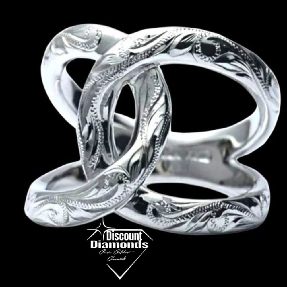 Silver Cocktail Ring on 925 Sterling Silver